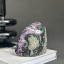 Amethyst Cave Geode with Agate formations, Huge Crystal Cluster for Collectors