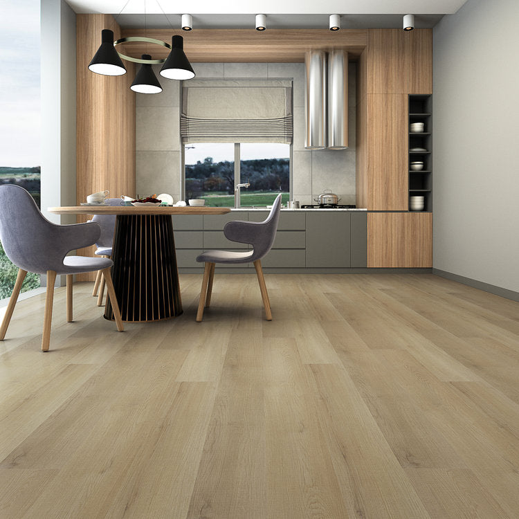 Amor SPC Textured/EIR 9"x60" Vinyl Flooring 7mm - Bonavia Tint