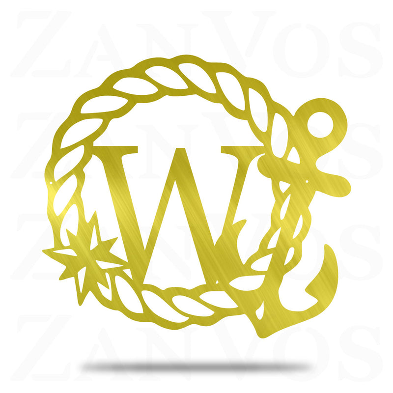 Anchor Initial Monogram