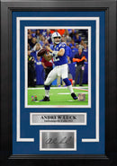 Andrew Luck in Action Indianapolis Colts 8" x 10" Framed Football Photo with Engraved Autograph by Dynasty Sports & Framing