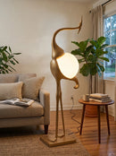 Animal Crane Art Deco Floor Lamp