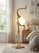 Animal Crane Art Deco Floor Lamp