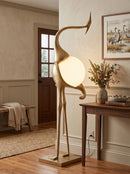 Animal Crane Art Deco Floor Lamp