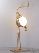 Animal Crane Art Deco Floor Lamp