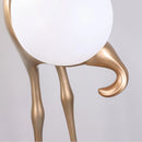 Animal Crane Art Deco Floor Lamp