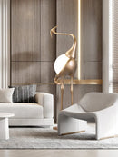 Animal Crane Art Deco Floor Lamp