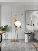 Animal Crane Art Deco Floor Lamp