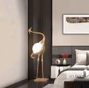 Animal Crane Art Deco Floor Lamp