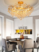Anita brass chandelier