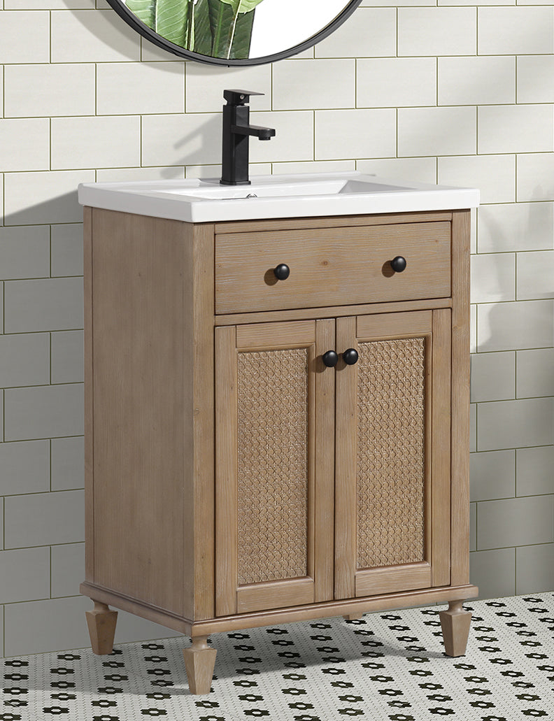 Annie 24" Bathroom Vanity Weathered Fir