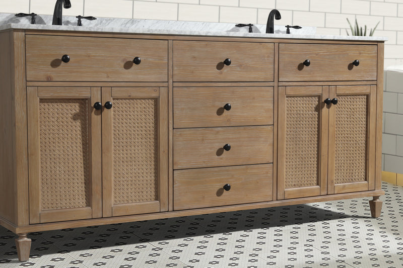 Annie 72" Bathroom Vanity Weathered Fir