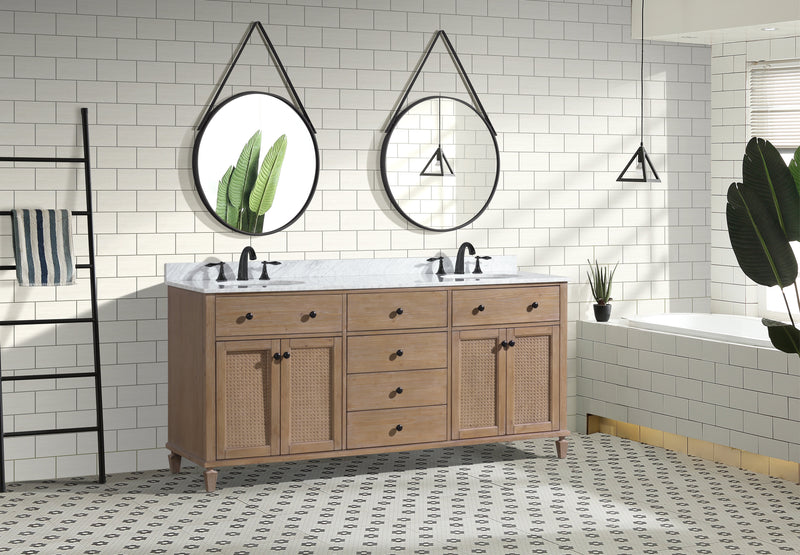 Annie 72" Bathroom Vanity Weathered Fir