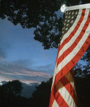 Illuminated Non Tangle Flagpole Kit w/ Flag, Adjustable Bracket, Aluminum Pole & Solar Light by Flagman of America
