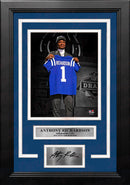 Anthony Richardson Indianapolis Colts 8" x 10" Framed Draft Football Photo with Engraved Autograph by Dynasty Sports & Framing