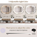 Anti-Fog Bathroom Mirror with 3 Color LED Light Memory Function by LJGDeals