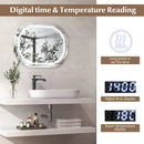 Anti-Fog Bathroom Mirror with 3 Color LED Light Memory Function by LJGDeals