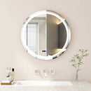 Anti-Fog Round Led Bathroom Mirror with 3 Color LED Lights by DirectDeals