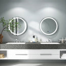 Anti-Fog Round Led Bathroom Mirror with 3 Color LED Lights by LJGDeals