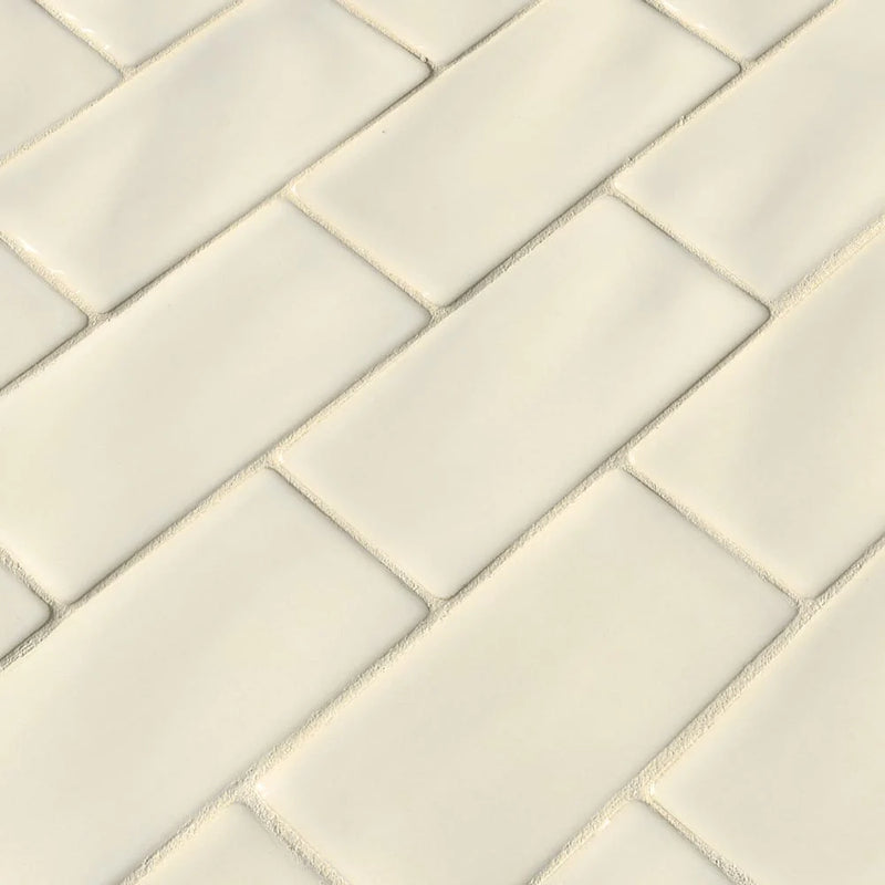 MSI Antique White Glazed Handcrafted Ceramic Subway Tile 3"x6"