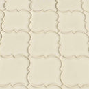 MSI Antique White Arabesque Polished Ceramic Mosaic Wall Tile 10.83"x15.5"