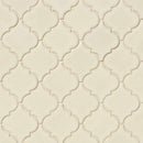 MSI Antique White Arabesque Polished Ceramic Mosaic Wall Tile 10.83"x15.5"