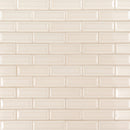 MSI Antique White Beveled Glossy Ceramic Mosaic Wall Tile 2"x6"