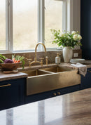 Antique Brass Kitchen Faucet - Unlacquered Brass Kitchen Faucets by Palmeraies
