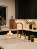 Antique Brass Kitchen Faucet - Unlacquered Brass Kitchen Faucets by Palmeraies