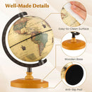 Antique Globe Dia 5.5 Inch Mini Rotating World Globe with Wooden Base-Brozen by LJGDeals