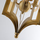 Antique Gold Leaf Lantern Chandelier 12.2"