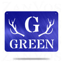 Antler Plaque Monogram