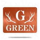 Antler Plaque Monogram