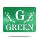 Antler Plaque Monogram