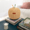 Apple Rattan Storage Basket Natural - Small by MOMIJI US LLC