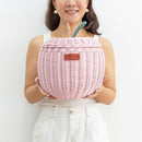 Apple Rattan Storage Basket Pink - Small by MOMIJI US LLC
