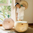 Apple Rattan Storage Basket Natural - Large by MOMIJI US LLC