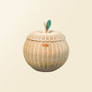 Apple Rattan Storage Basket Natural - Large by MOMIJI US LLC