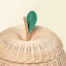 Apple Rattan Storage Basket Natural - Large by MOMIJI US LLC