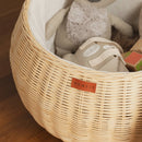Apple Rattan Storage Basket Natural - Large by MOMIJI US LLC