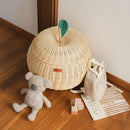 Apple Rattan Storage Basket Natural - Large by MOMIJI US LLC