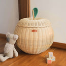 Apple Rattan Storage Basket Natural - Large by MOMIJI US LLC