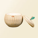 Apple Rattan Storage Basket Natural - Large by MOMIJI US LLC