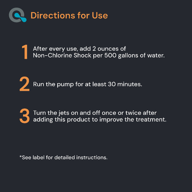 Non-Chlorine Spa Shock for Hot tub