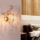 Aqua Salix Crystal Wall Lamp