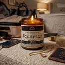 Malicious Women Co. I'm a MotherF’n Aquarius 9oz Zodiac Soy Candle | Astrology Gift Aromatherapy Candle 40+ Hr Burn by Malicious Women Co.