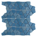 Aquatica Blue Orchid Glass Mosaic Tile 10.25"x12" - Aloha Collection