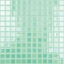 Aquatica Aqua/Green 1"x1" Glass Mosaic Tile 12"x12" - Glow Glass Collection