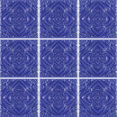 Aquatica Atlantico Blu Deco Porcelain Pool Tile 6"x6" - Melange Collection