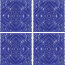 Aquatica Atlantico Blu Deco Porcelain Pool Tile 6"x6" - Melange Collection