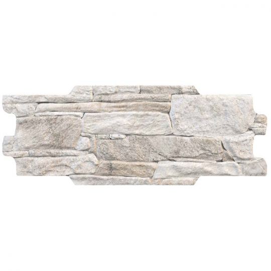 Aquatica Avorio Puzzle Match Porcelain Stoneware Ledgerstone 6.25"x15.75" - Vulcani Collection